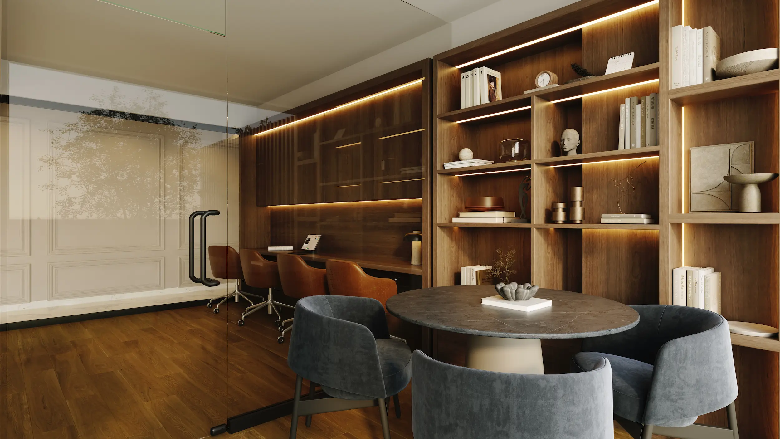 Coworking del proyecto West Prado