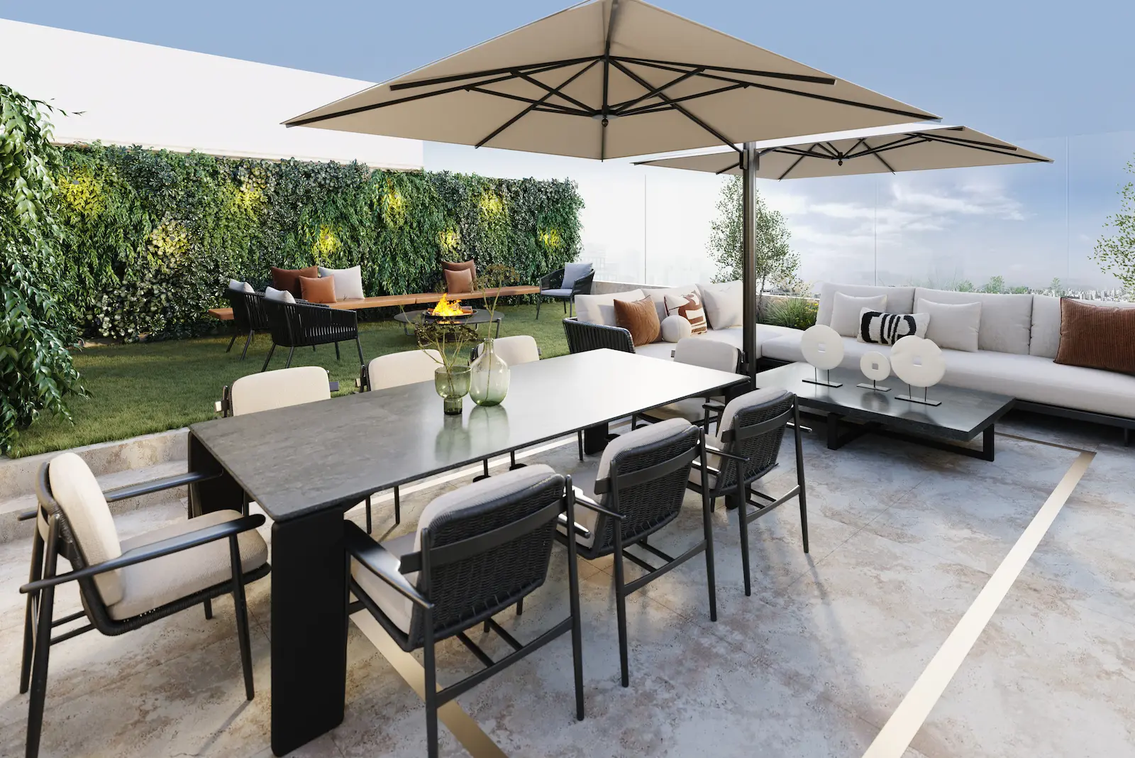 Jardín del proyecto West Prado