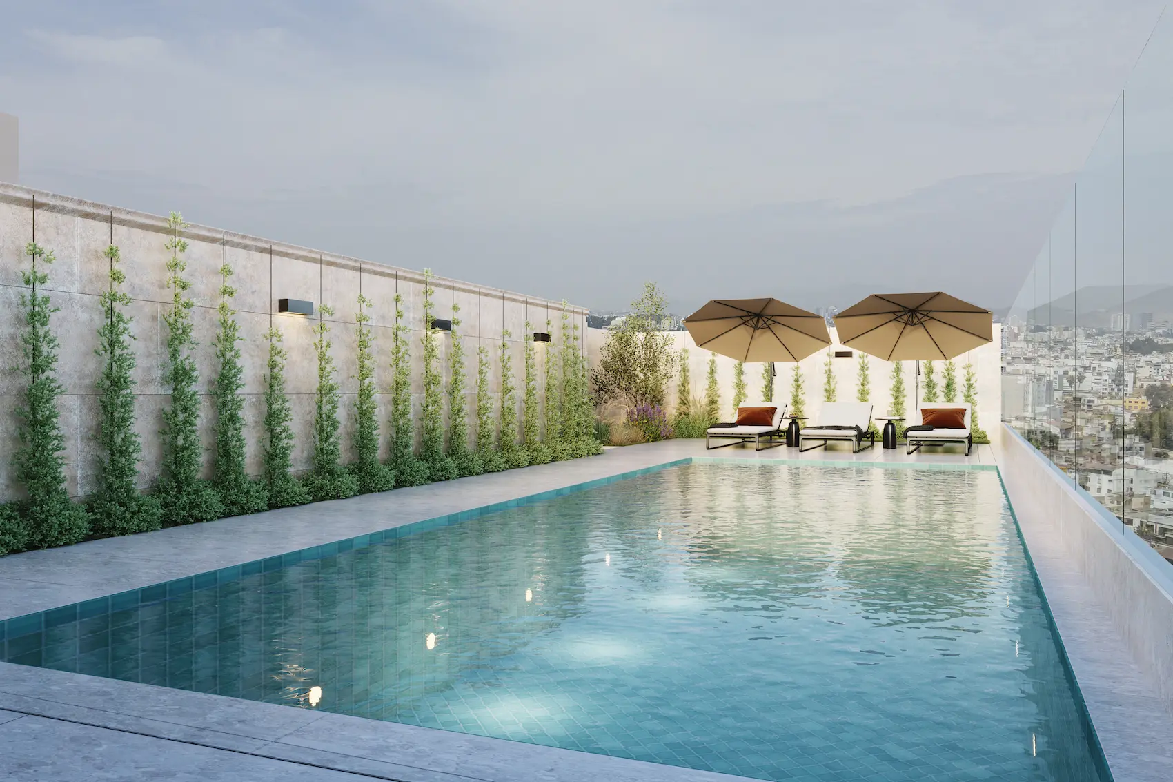 Piscina del proyecto West Prado